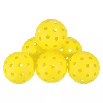 M METERXITY Уличный пиклбол 6 предметов 40 лунок Пиклбол для закрытых и открытых помещений Одобрен для тренировок Желтый (USAPA)
