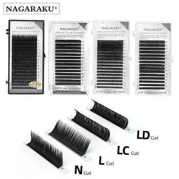 Искусственные ресницы для наращивания 0.07N 9mm чёрный