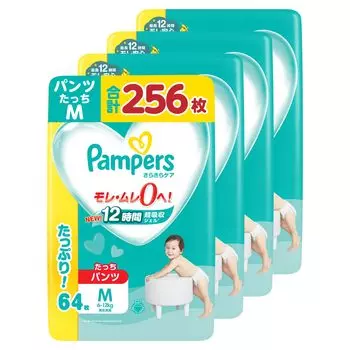 M Pampers Diaper Smooth Care 256 простыней x 4 [размер трусиков] (6~12 кг) (64 упаковки) [Элемент дела]
