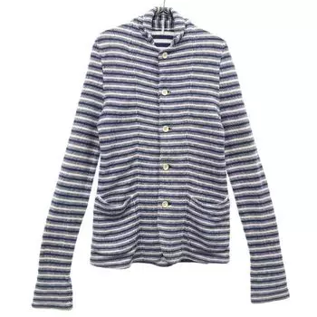 m s braque сделано в Японии полосатая куртка Soft Touch 36 Синяя Женская Б/У