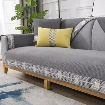 М широкая боковая подушка для дивана, нескользящая, утолщенная, чехол для дивана для гостиной, подлокотник, полотенце, задняя крышка, ткань, защита мебели, пылезащитный чехол 45cm pillowcase 1pcs синий