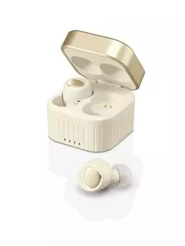 M-SOUNDS MS-TW23 Completely Wireless Earphones Bluetooth5.0 Equipped with Gaming Mode Waterproof/Dustproof Ultra Lightweight 4g MS-TW23IV (Honey Milk)