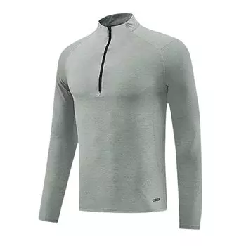 [M-Thing] топы тренировочная одежда длинный рукав внутренняя одежда для гольфа полумолния стрейч Тонкий быстросохнущий весна лето осень мужской полумолния застежка-молния Толстовка