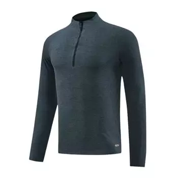 [M-Thing] верхняя одежда тренировочная одежда длинный рукав внутренняя одежда для гольфа молния до половины эластичная тонкая быстросохнущая рубашка весна лето осень мужская беговая рубашка для альпинизма