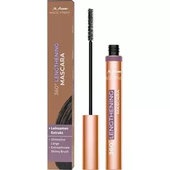 M. Тушь для ресниц Asam 360° удлиняющая, глубокий черный цвет, 7 мл