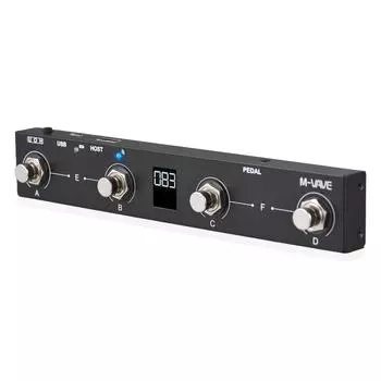 M-VAVE беспроводной MIDI-контроллер BT MIDI-педальный контроллер Интеллектуальное управление через приложение Цифровой дисплей чёрный