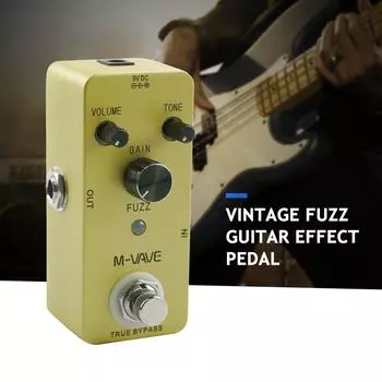 M-VAVE FUZZ Vintage Fuzz Педаль эффектов для гитары из цинкового сплава True Bypass