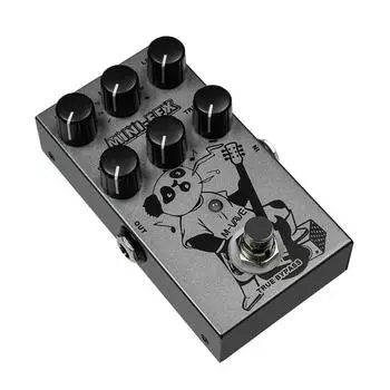 M-VAVE Электрические педали эффектов Heavy Metal Электрогитара Overload Distortion Effector 3-секционный 11.2x6.8x4cm серебряный