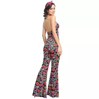 M-XL 70 vintage disco stage costume, dress print orgy party costume M