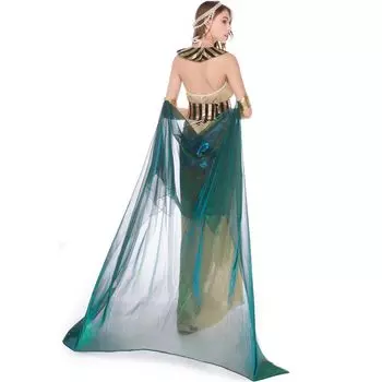 M-XL Хэллоуин костюм Клеопатры косплей средневековый древнеримский костюм танцовщицы M