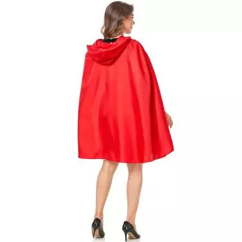 M-XL Костюм Красной Шапочки, костюм на Хэллоуин COS, маскарадный костюм горничной бабушки-волчицы M красный