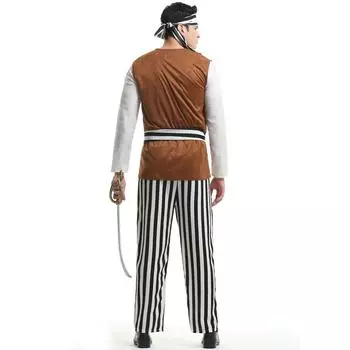 M-XL костюм на Хэллоуин, косплей, костюм пирата, костюм самурая, косплей мечника M