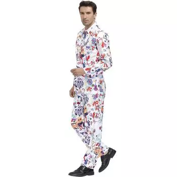 M-XL Men s Halloween Costume, Men s Personalized Holiday Party Suit-LOVE Costume M