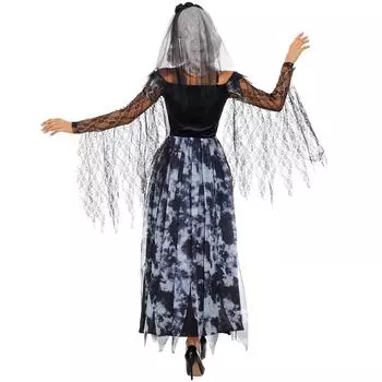 M-XL new model, Halloween costume, horror zombie ghost bride dress, vampire zombie witch uniform M