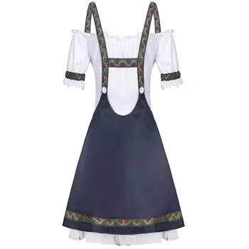 M-XL новая немецкая юбка на подтяжках для фестиваля пива, одежда для горничных, одежда для девушек на фестивале пива, одежда для официантов на фестивале пива M