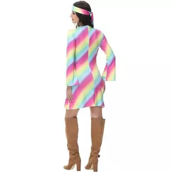 M-XL праздничный винтажный костюм для вечеринки в стиле диско 70-х, хиппи, диско, хэллоуин M