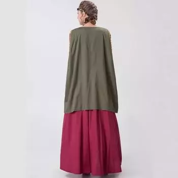 M-XL Средневековый придворный королевский драматический костюм, плащ для косплея, костюм на Хэллоуин M