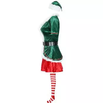 M-XXL Couple Christmas Dress, Cosplay Christmas Dress, Ladies Christmas Show Dress, Game Uniform L