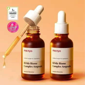 [ма:nyo] Комплекс Bifida Biome, ампула, 50 мл | Face Beauty Essence Ampoule / Уменьшение морщин / Упругость / Лифтинг лица / Увлажнение 50ml