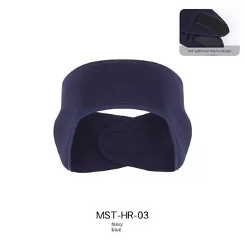 Ma Xun Adjustable Outdoor Hair Band Magic Head Velvet. Velvet Grain Knot Scratching Band East Asia Cycling Shake Earflaps Warm Running MST-HR-03 navy blue All yards