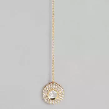 Маангтикка, Свадебные индийские свадебные украшения, Тикка в стиле Болливуда, Золотой Кундан маангтикка M золотой