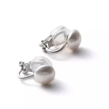 Mabe Style Pearl 1 Pearl Luxury Domestic 8 мм [VOTRE COUTURE] Серьги, Серьги, Сделано, Женские, Белый, Серебряный,
