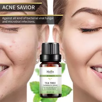 MABOX Tea Tree Simple Essential Oil Treatment Oil 10 мл Массажное ароматерапевтическое растительное эфирное масло 10ml
