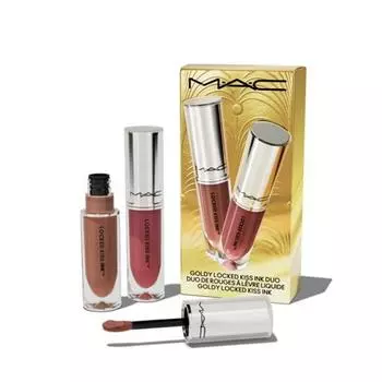 MAC Goldie Locked Kiss Ink Duo Set 2 предмета [Праздничный выпуск 2024 г.] P000DYCE - Lipstick
