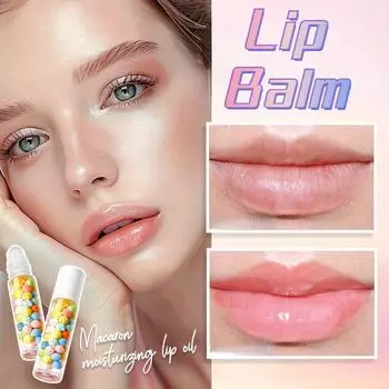 Macaron Anti-Drying Moisturizing Repair Lip Oil Care Lip Balm Длительное увлажнение, против высыхания, портативный дорожный формат 5ml