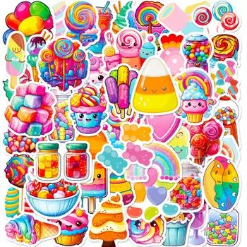 Macaron Color Dessert Sticker Diy Luggage Hand Account Water Cup Decoration Children Reward Sticker
