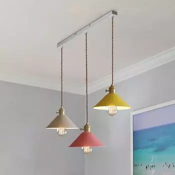 Macaron E27 промышленные винтажные люстры подвесные светильники потолочные металлические подвесные светильники для дома кухня ресторан бар декор without bulb