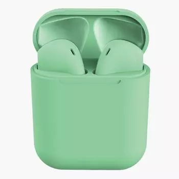 Macaron InPods 12 i12 TWS Беспроводные наушники Bluetooth HiFi Спортивные наушники для IPhone Xiaomi Samsung зелёный