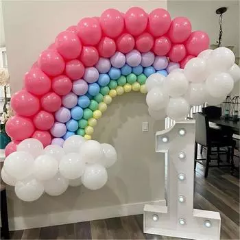 Macaron Радужные воздушные шары, комплект гирлянд, вечерние латексные конфетные шары для детского душа, свадьбы, дня рождения, детские игрушки