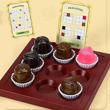 Macaron Sweet Holic Chocolate Fix Логическая шоколадная настольная игра Головоломка Настольная игра Рекомендации по шахматам Игра на сопоставление Игра на память B214, игра из Кореи