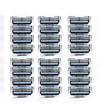 Mache3 3-слойные лезвия для мужчин Бритва для ухода за лицом 4pcs синий