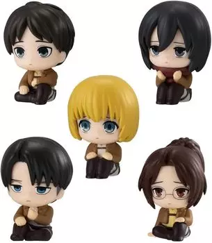 Machiboke Attack on Titan 10th Anniversary версия. Все 5 типов набора