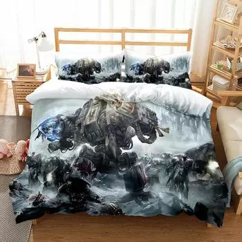 Machine Man Duvet Cover Set King Queen Double Full Twin Single Size Bed Linen Set EU single(135x200cm)
