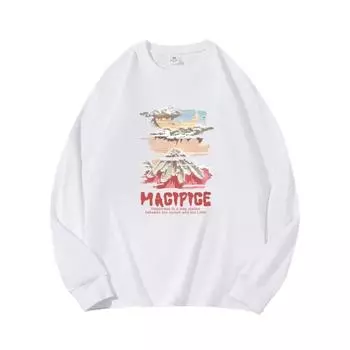 MACIPICE Осенняя одежда Длинный рукав Чистый хлопок Новый мужской и женский топ, весенний внутренний слой, базовая рубашка, круглый вырез M коричневый