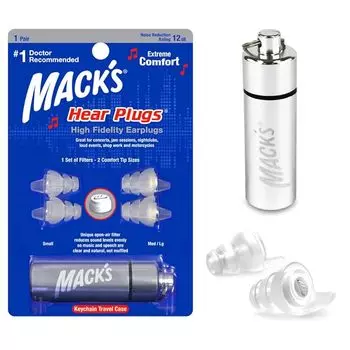 Mack s Hear Plugs - беруши High Findelity Earbers 16HP для музыки [Регулярно импортируемый продукт]