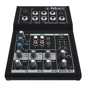MACKIE Mackie сверхкомпактный аналоговый микшер MIX5