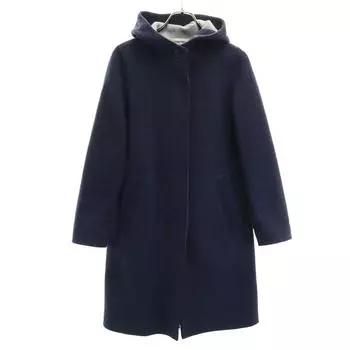 MACKINTOSH LONDON Compressed wool hoodie coat 38 Navy Women Used