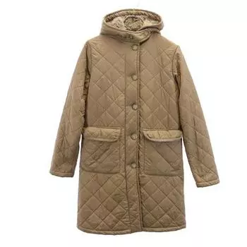 Mackintosh Made in the UK Long sleeve Quilted coat 36 beige Fur lining Women Used