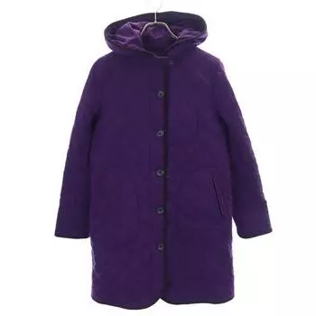 MACKINTOSH PHILOSOPHY Sanyo Shokai Стеганая куртка 40 фиолетовый капюшон Женская Б/У