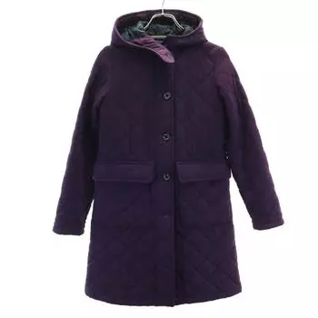 Mackintosh Quilted coat 34 purple Filling into cotton Women Used