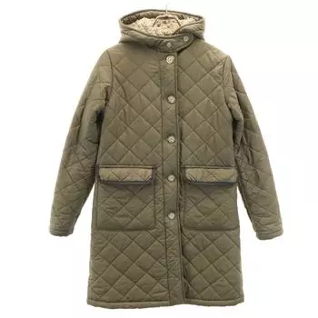 MACKINTOSH SCOTLAND Made in USA Quilted coat 36 khaki Back bore Women Used