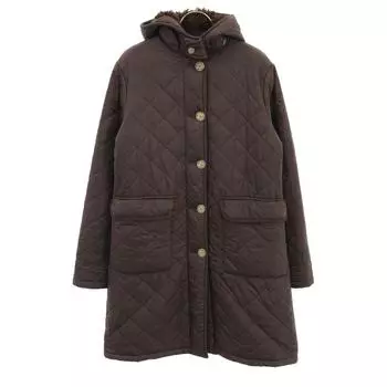 MACKINTOSH SCOTLAND Сделано в Великобритании Стеганая куртка 38 Коричневая Подкладка из бора Женская Б/у