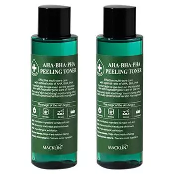 Maclean Cosmetics AHA BHA PHA Пилинг-тоник, 150 мл, 2 шт.