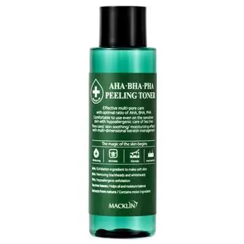 Maclean Cosmetics AHA BHA PHA Пилинг-тоник, 150 мл, 1 шт.