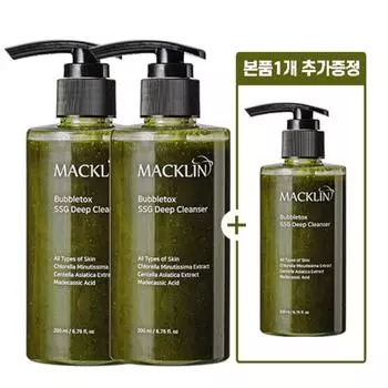 Maclean s Bubble Tox SSG Deep Cleanser, отдельная позиция, 3 упаковки, 200 мл