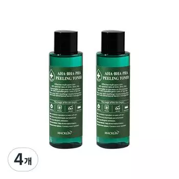 Maclean s Cosmetics AHA BHA PHA Peeling Toner, 150ml, 4 packs